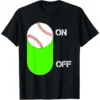 Baseball Dad T-Shirt with short sleeves and black color featuring a stylish baseball design