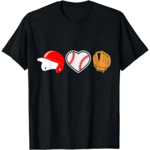 Baseball Dad T-Shirt with short sleeves and black color featuring a stylish baseball design